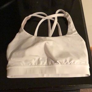 White Lululemon Sports bra